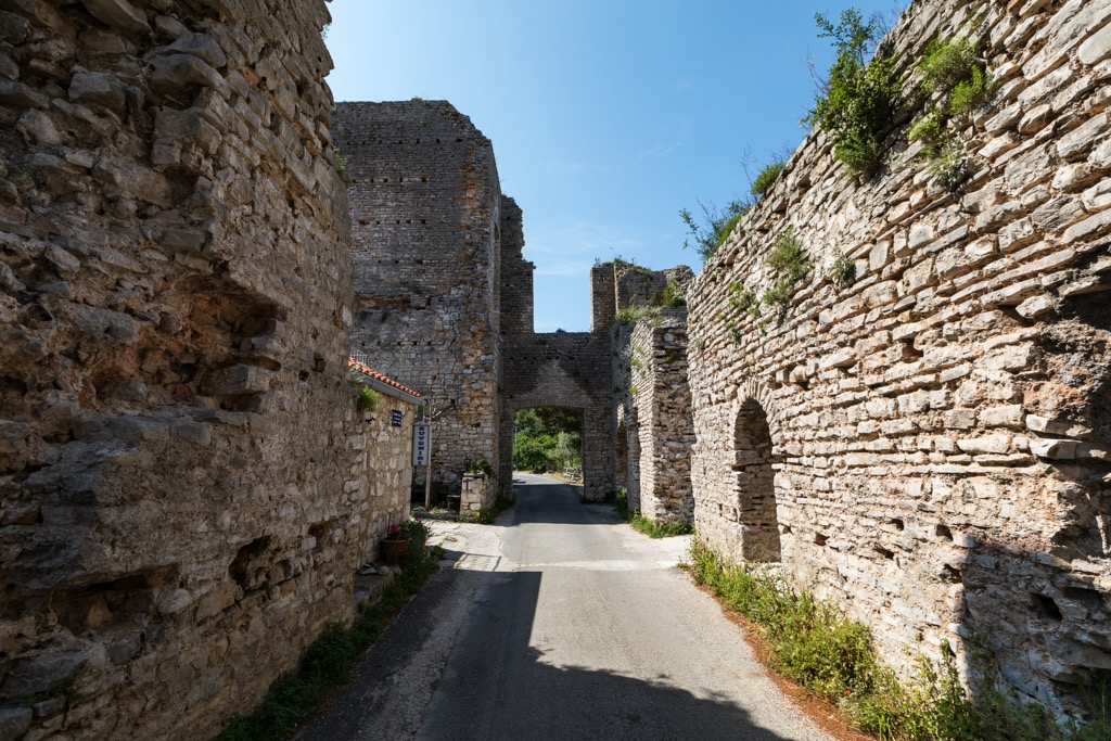 Ruins of the ancient Roman palace on Mljet Mljet-National-Park