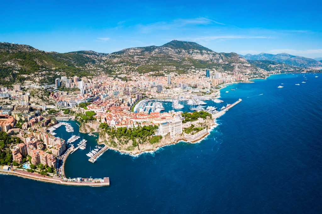 Monaco aerial, France