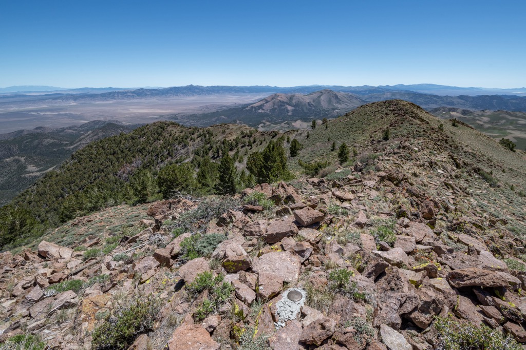 Monitor Range, Broken Back Caldera in Eureka County, Nevada, USA