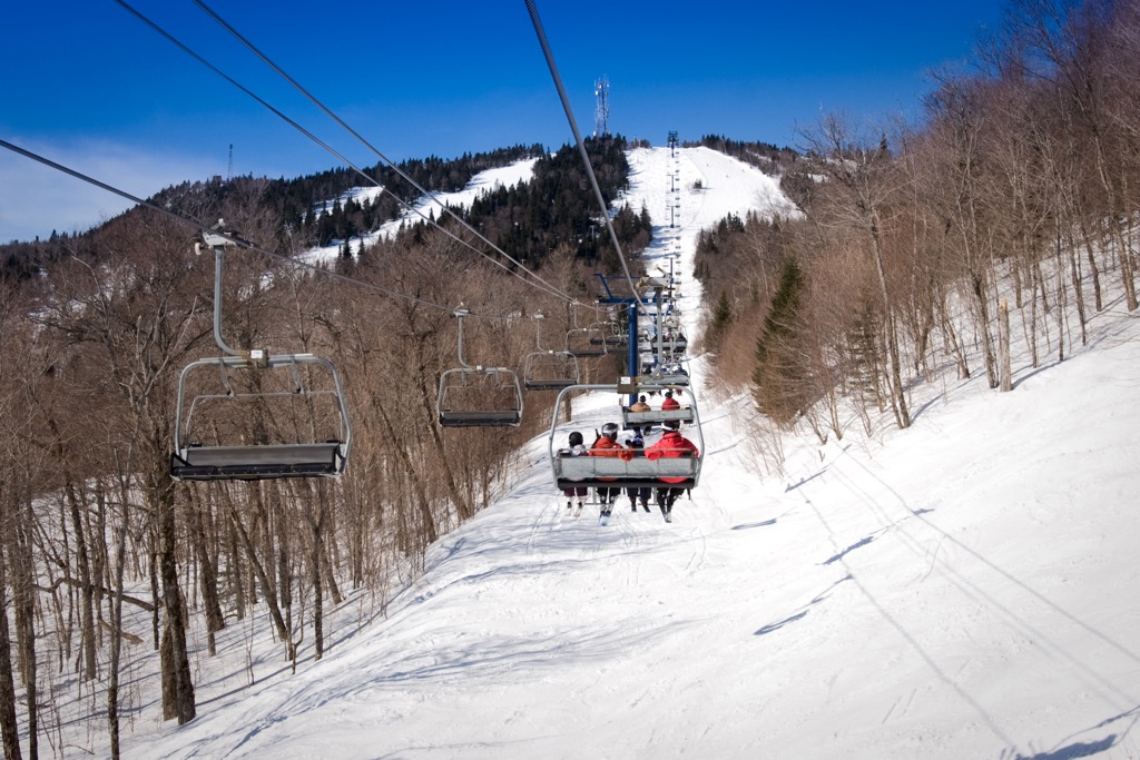 Le Soliel Chair at Tremblant. Mont Tremblant Ski Resort 