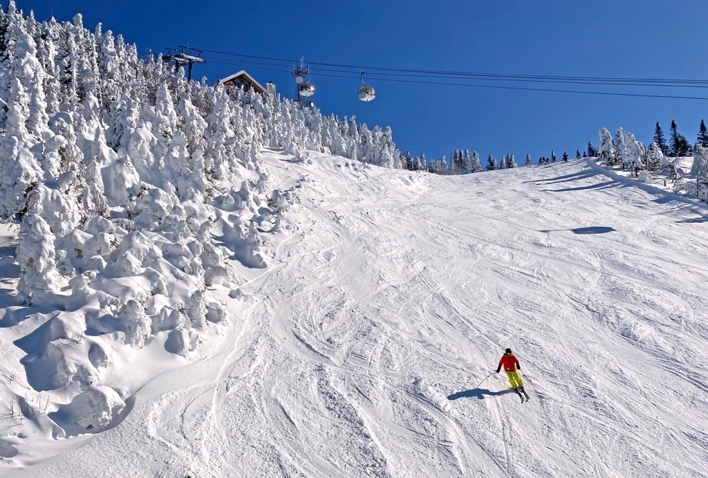 Tremblant in mid-winter. Mont Tremblant Ski Resort 