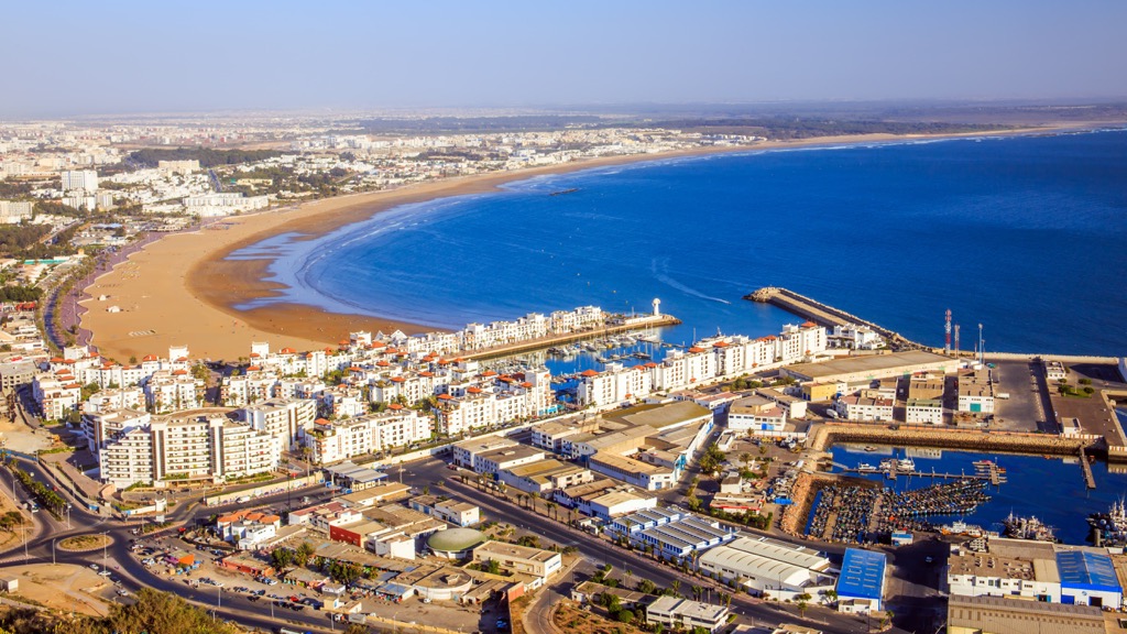 Panorama of Agadir,  Morocco