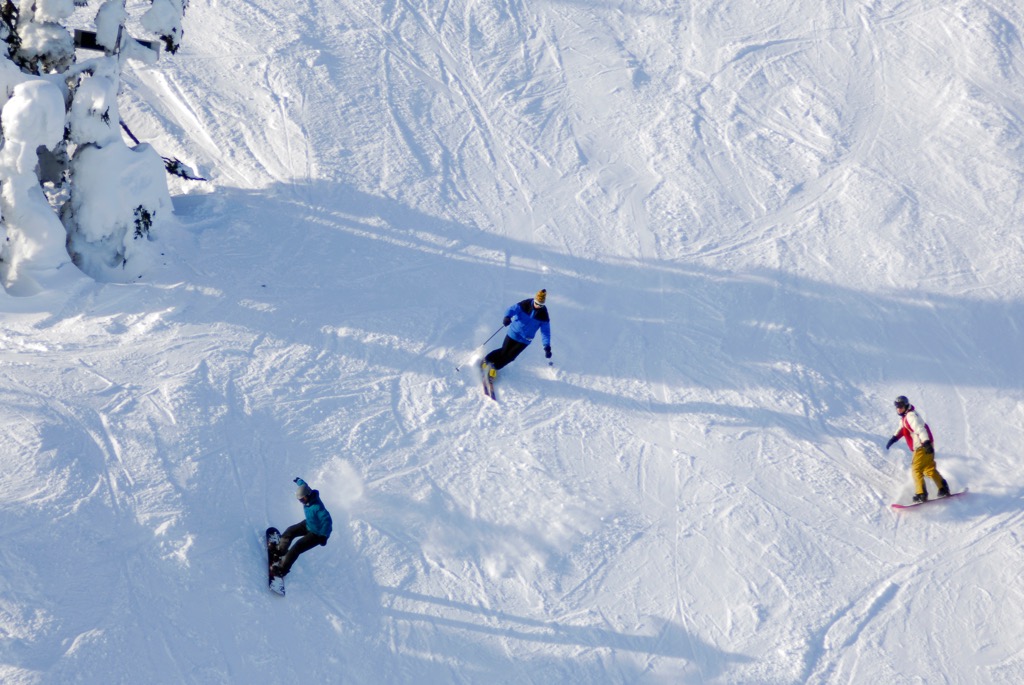 Mount Washington's upper-mountain slopes. Mount Washington Resort