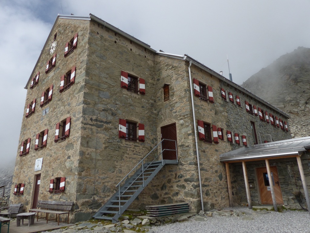 The Neue Prager Hütte, Austria. Mountain Huts