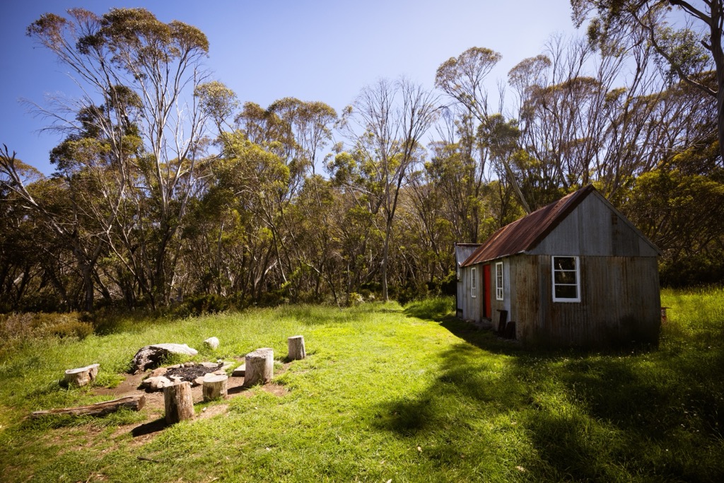 Horse Camp Hut in Kosciuszko National Park, Australia. Mountain Huts