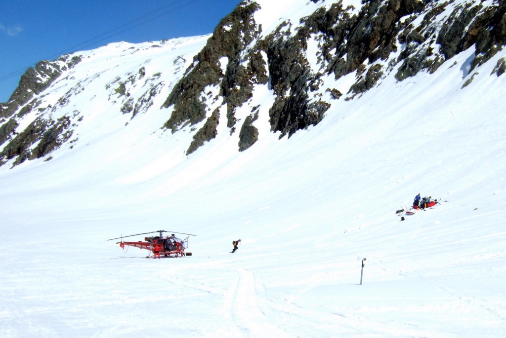 Eine Rettung in Alpe d’Huez. Bergrettung Spickzettel