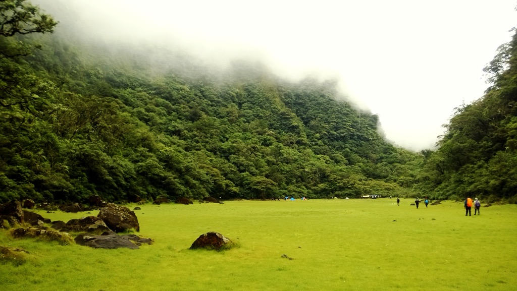 Tinagong Dagat caldera, a popular campsite on the way to Mount Mandalagan. Negros Occidental