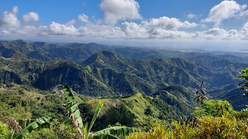 The view from atop Mayana Peak towards Northern Negros Natural Park. Negros Occidental