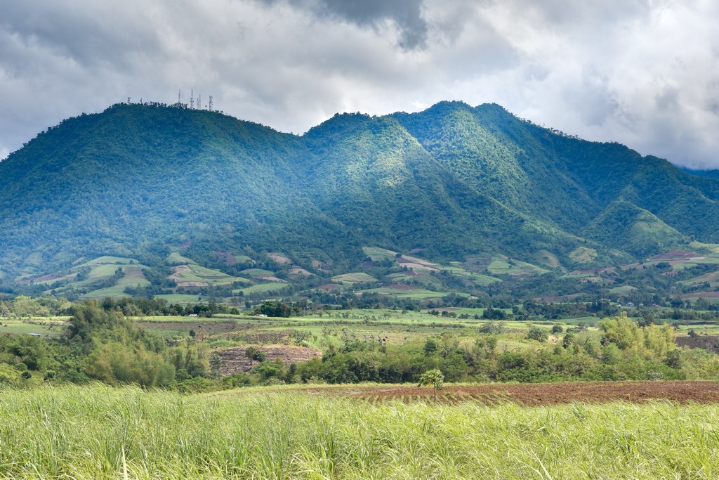 The mountainous landscape of Negros Island. Negros Occidental
