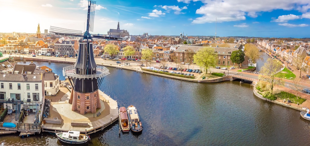 windmill in Haarlem, Netherlands