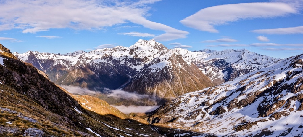 Mt Rolleston and The Southern Alps, New Zealand