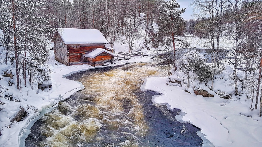 Cabin in the Woods, Oulanka National Park, North Ostrobothnia, Finland
