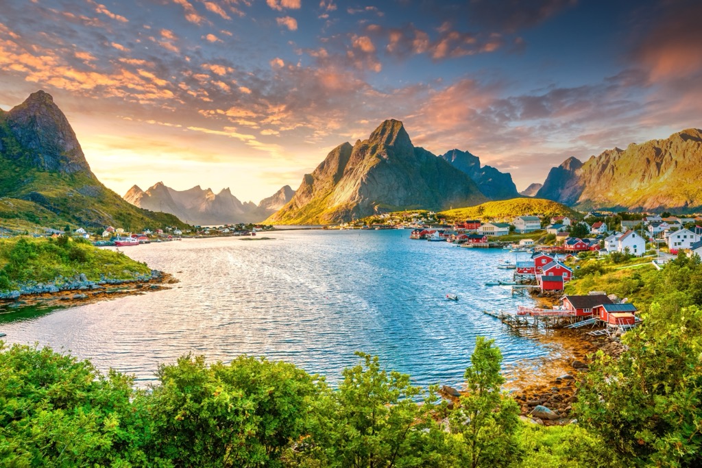 The Village Reine in Lofoten, Norway. Norway