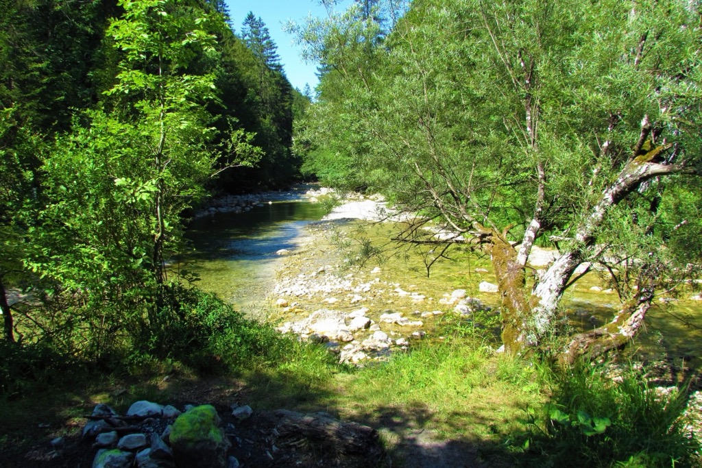 The confluence of the Iska and Zala Rivers. Notranjska Regional Park