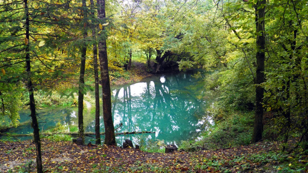 The springs of Rakov Škocjan in Notranjski Regional Park. Notranjska Regional Park