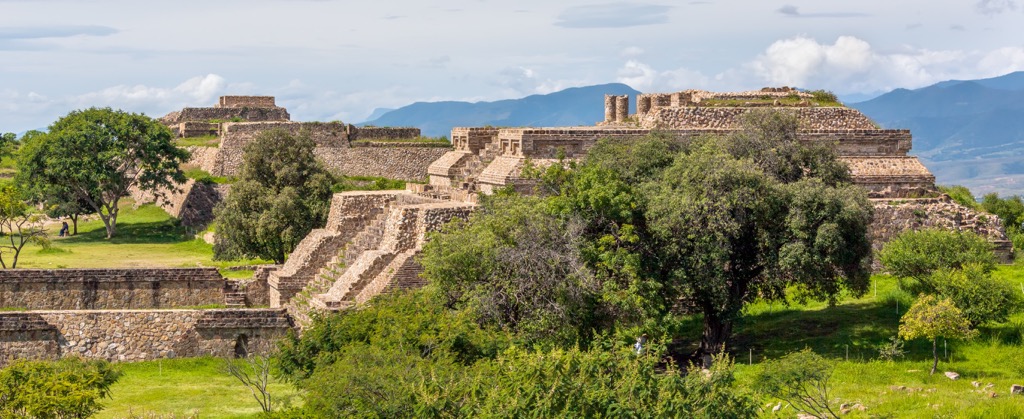 Monte Alban, ruins of ancient city of Mesoamerican Zapotec, Oaxaca, Mexico