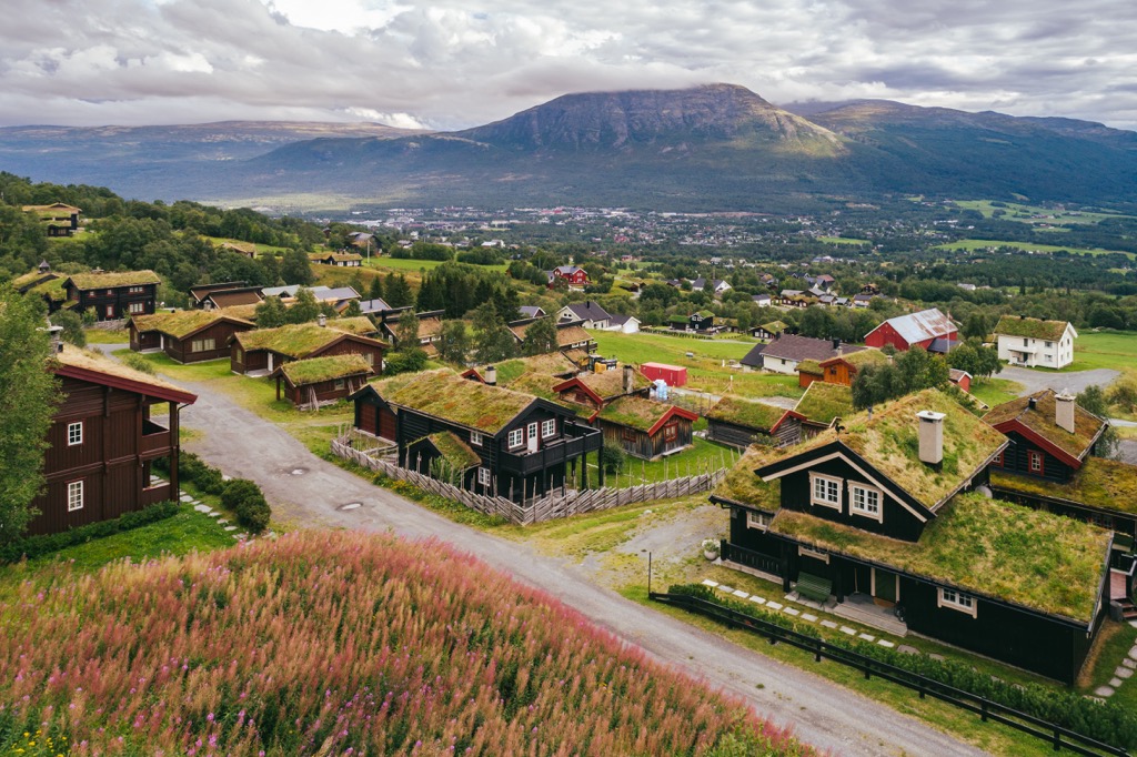 Oppdal village, Norway