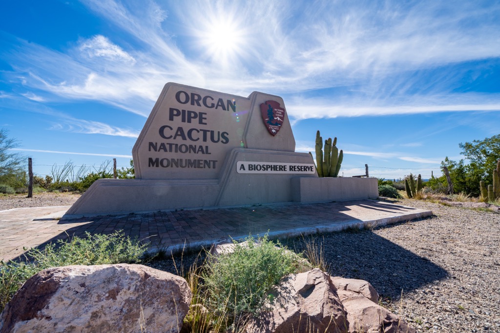 Entrance, Organ Pipe Cactus National Monument, Arizona, USA