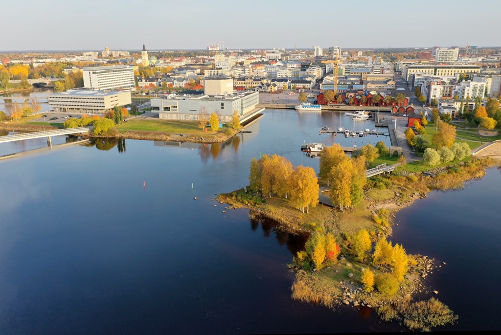 Oulu in Northern Ostrobothnia, Finland