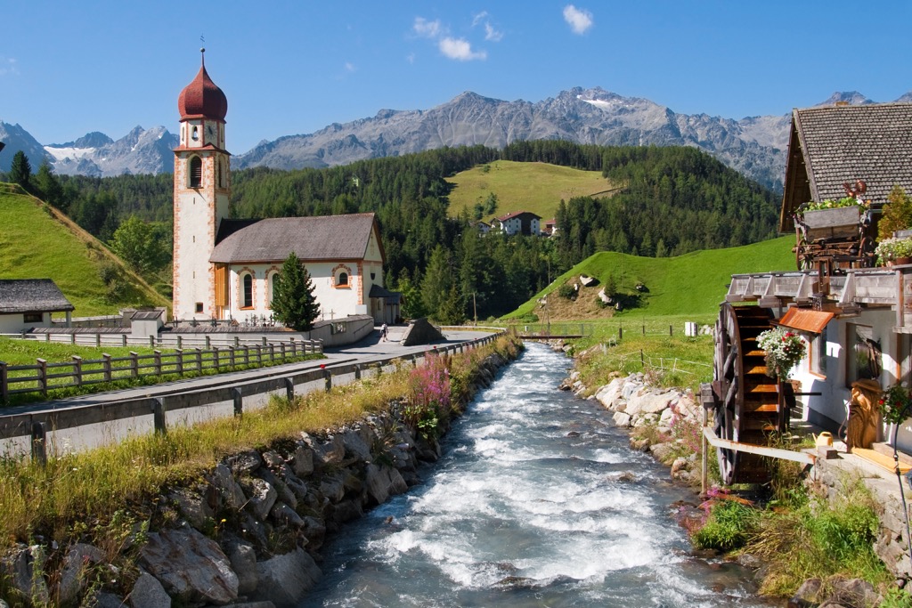 Alpine village of Niederthai, Ötztal Nature Park, Austria