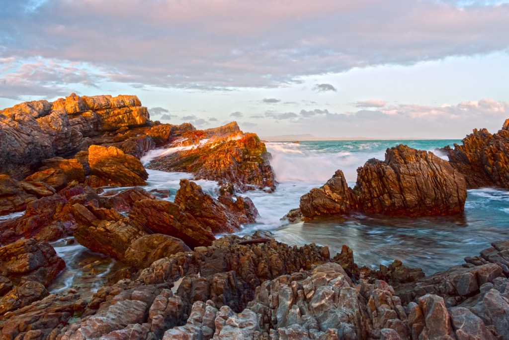 Seascape near Van Dykes Bay township. Overberg District Municipality