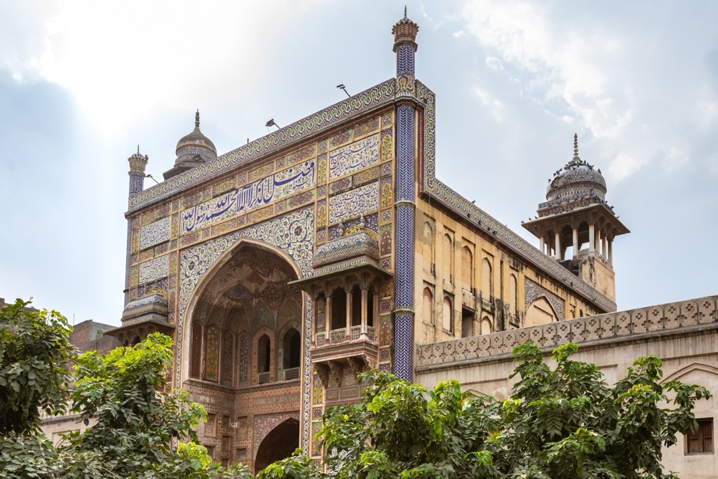 Wazir Khan mosque in Lahore city, Pakistan