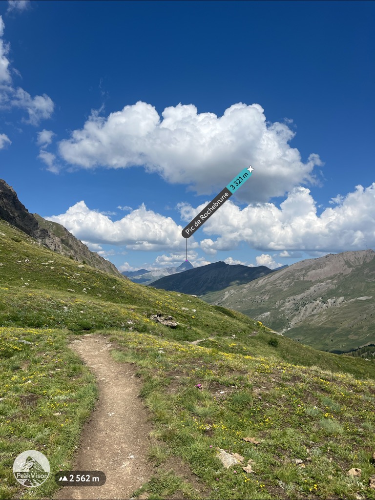 The Pic du Rochebrune seen from the Queyras in the first picture and from Briançon in the second. Photos: Sergei Poljak