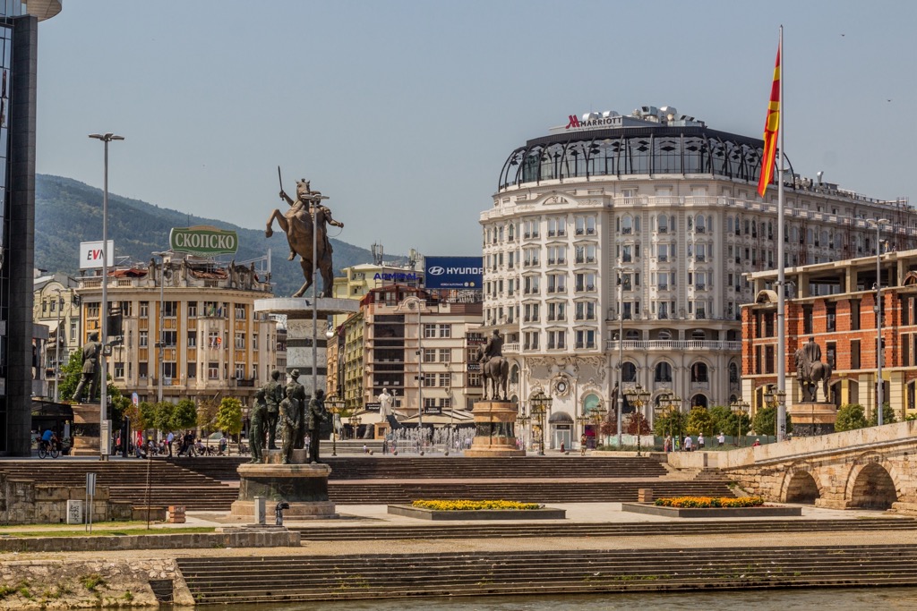 Skopje, North Macedonia. Pcinja River Valley