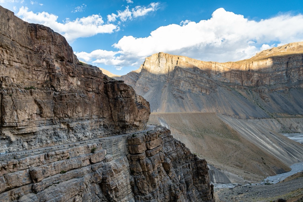 Canyons carved by the Spiti River. Pin Valley National Park
