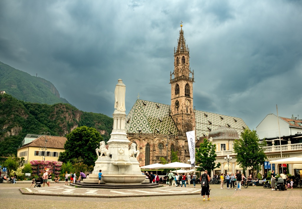 Bolzano, Italy. Planol Mountains