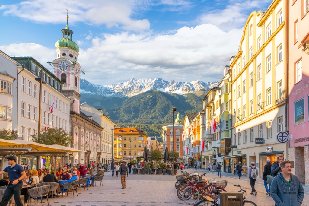 Innsbruck, Austria. Planol Mountains