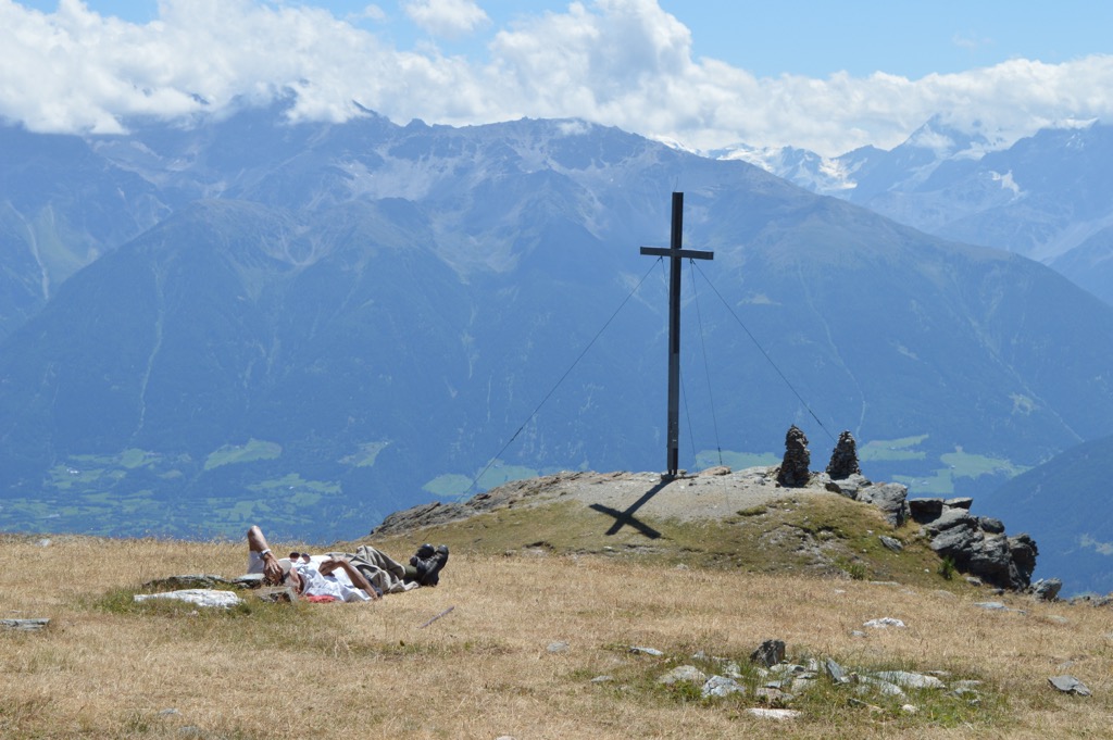 The summit of Spitzige Lun. Planol Mountains