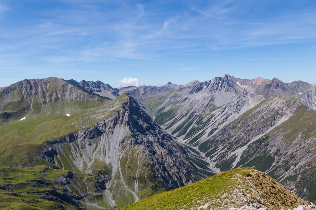The Welschtobel Canyon in the Schanfigg Valley. Plessur Alps