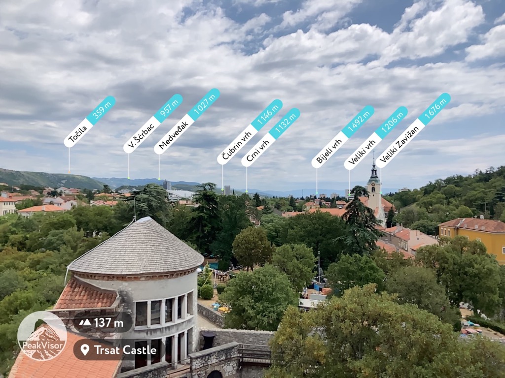 Gorsky Kotar mountains as part of the Dinaric Alps from Trsat Castle. Ivan Kuznetsov