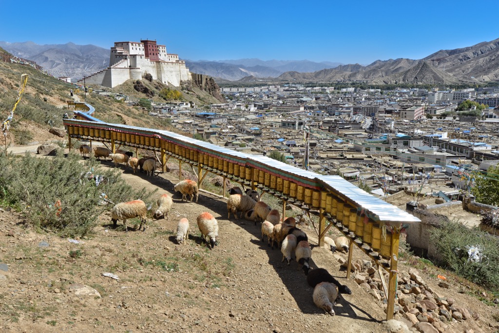 Shigatse is situated high on the Tibetan Plateau at the foothills of the Himalayas. The town’s nickname is the “Gateway to Everest,” although the peak is more commonly submitted from the Nepal side. Qomolangma National Nature Preserve