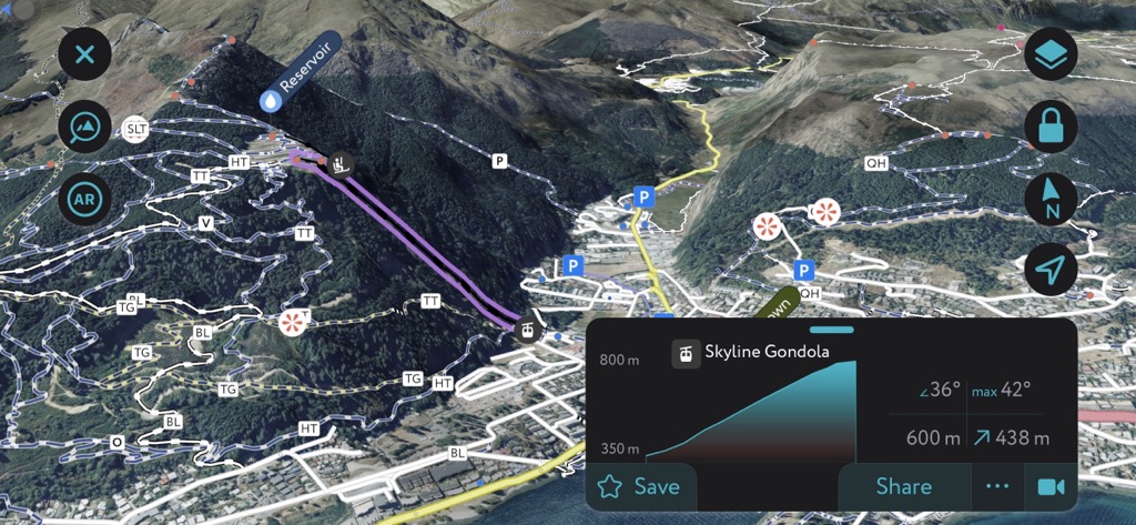 PeakVisor trails, Queenstown-Lakes District