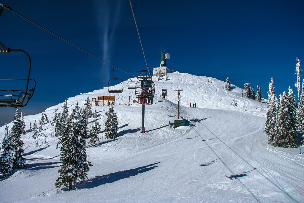 The summit of Granite Mountain at RED Mountain Resort. RED Mountain Resort