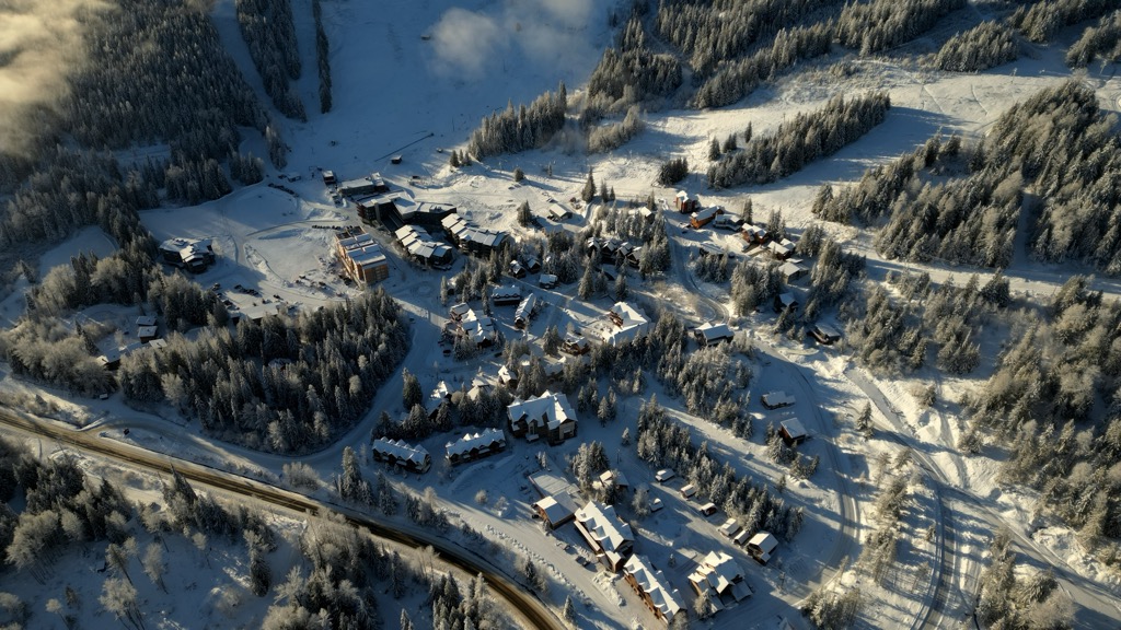 RED Mountain Resort base village. RED Mountain Resort