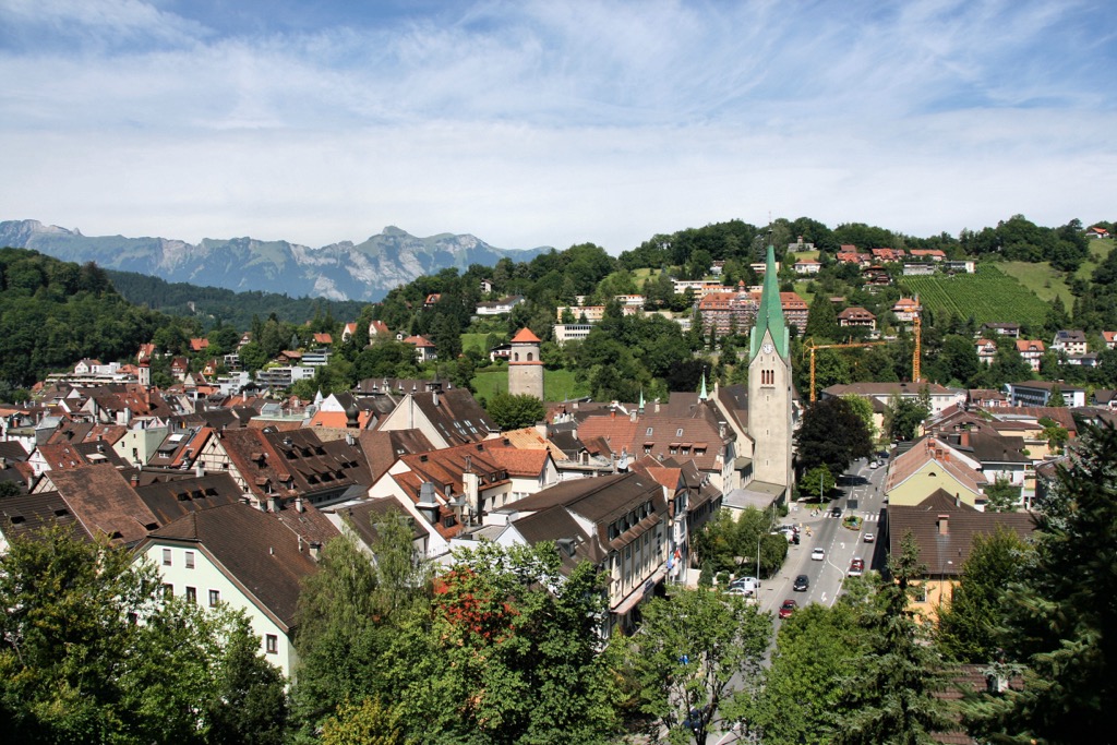 Feldkirch’s skyline. Raetikon