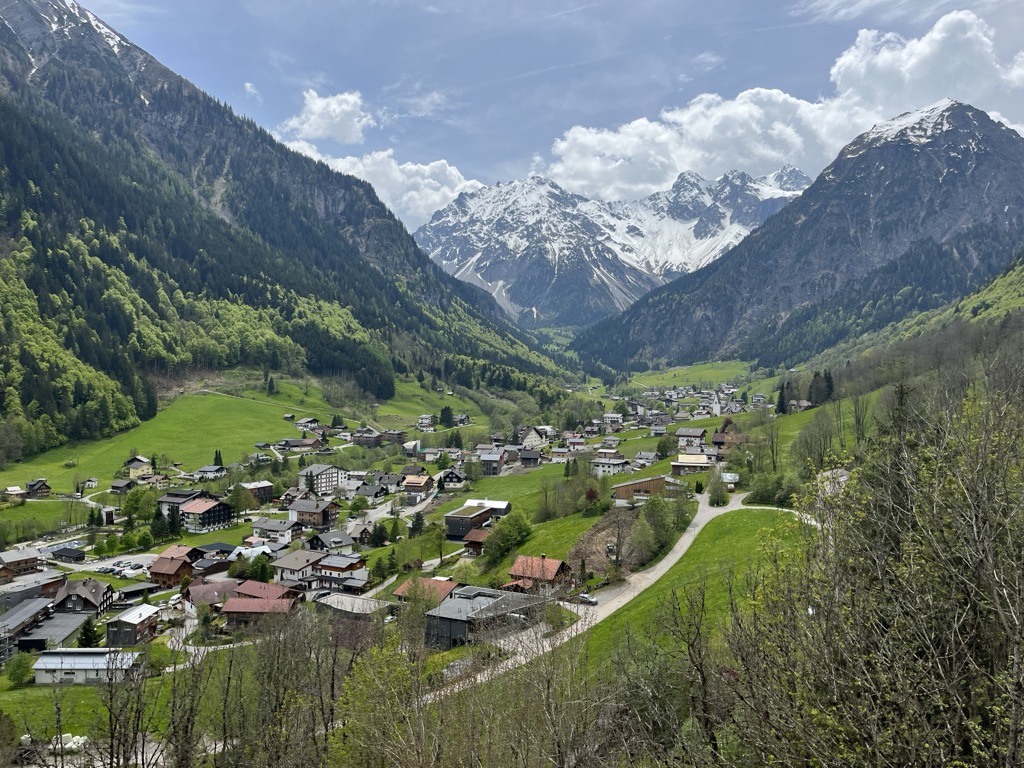 Brand village within the Brandnertal Valley. Raetikon