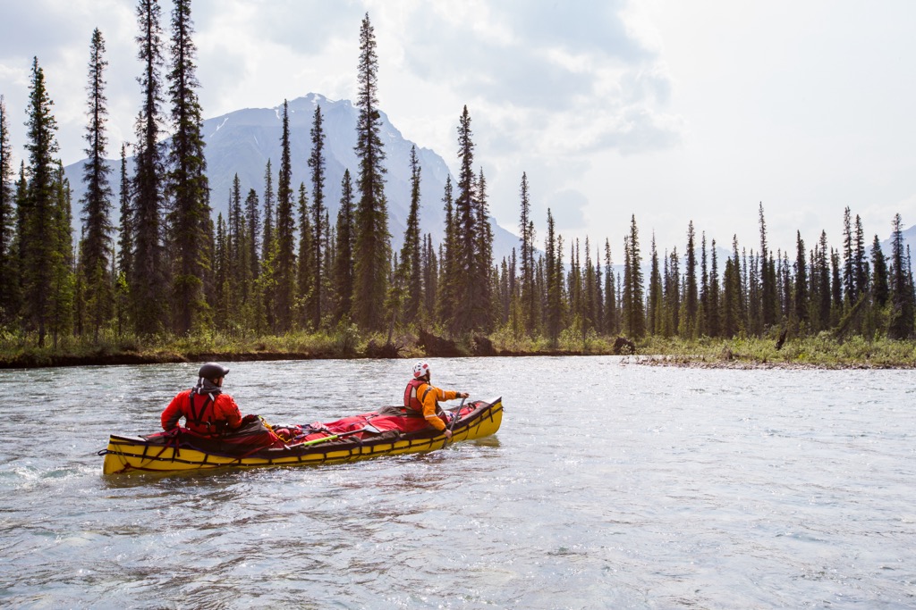 Rafting, Yukon river, Alaska, Northern America