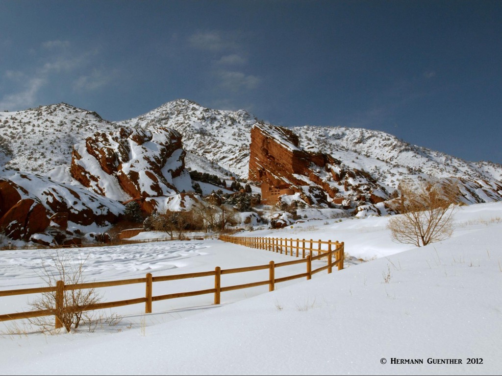 Red Rocks Amphitheater and Mount Morrison, Red Rocks Park, Colorado
