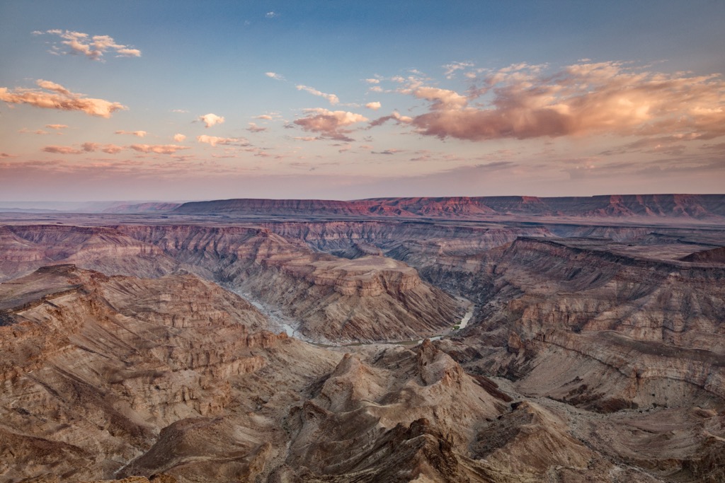 The park encompasses the Fish River Canyon of Namibia. Richtersveld Transfrontier