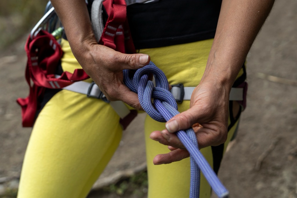 The figure-eight. Rock Climbing