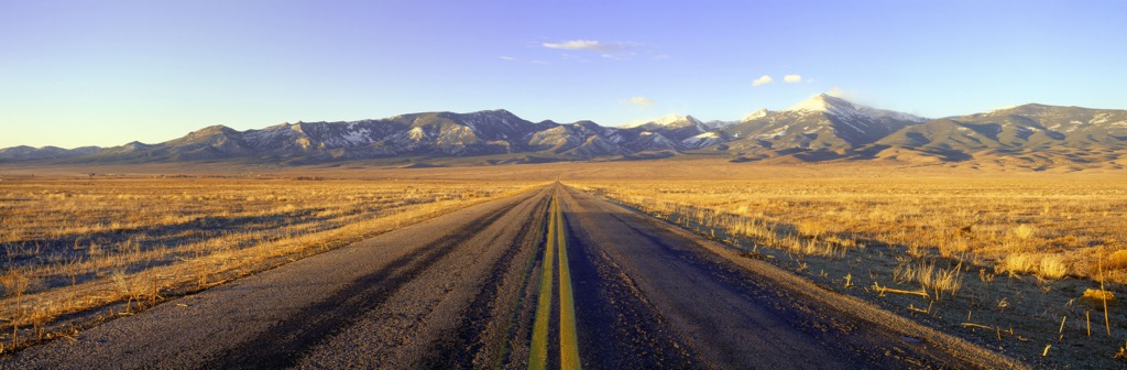 Route 50, Road to Great Basin National Park, Nevada, USA