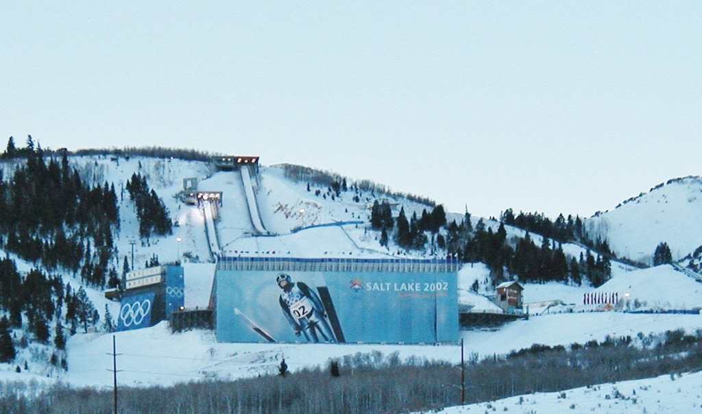Ski jumping stands from the 2002 Winter Olympics. Salt Lake County