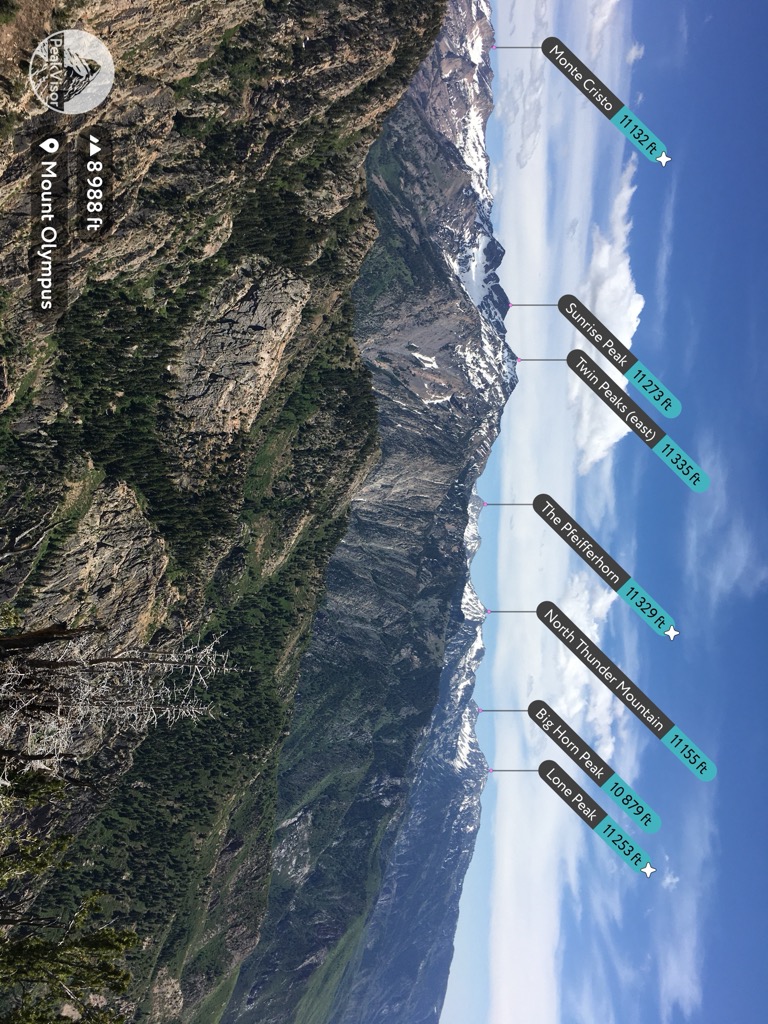 The Wasatch Range, viewed from the summit of Mount Olympus. Photo: Conrad Lucas. Salt Lake County
