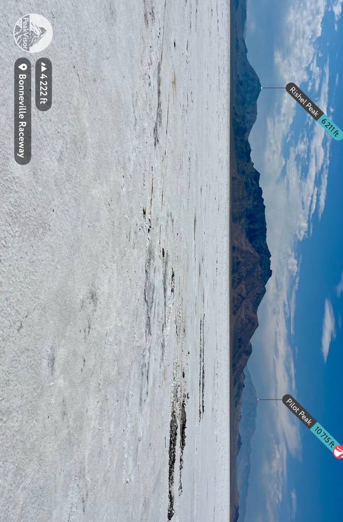 The Bonneville Salt Flats are the second largest salt flat on Earth, left behind by Lake Bonneville. Photo: Conrad Lucas. Salt Lake County
