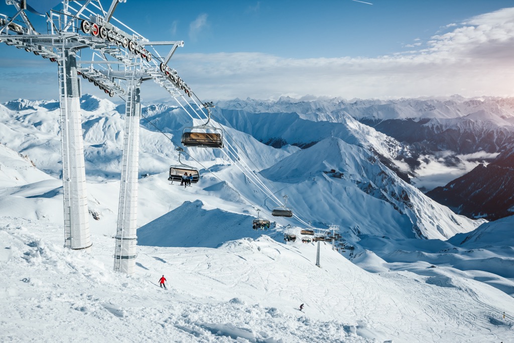 The Samnaun Alps are home to part of the Silvretta Arena, one of Austria’s largest ski areas. Samnaun Alps