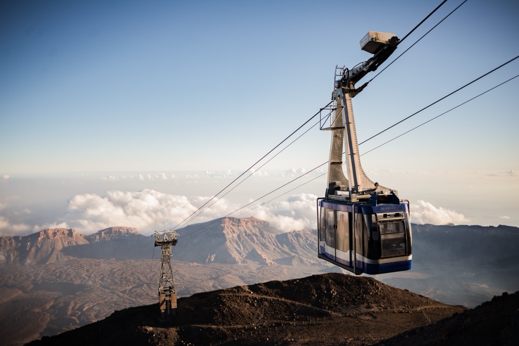 The Teide Cable Car. Santa Cruz Tenerife